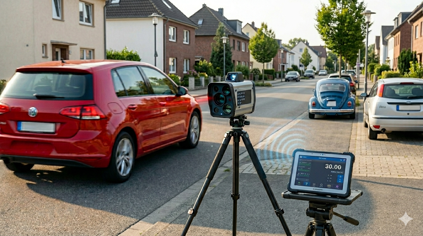 Geschwindigkeitskontrolle an der L 3261, Ortseinfahrt Wattenheim