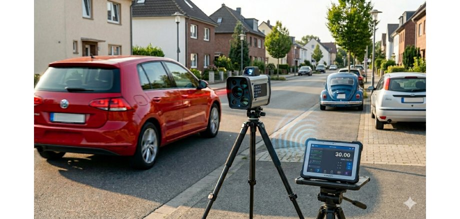 Geschwindigkeitskontrolle an der L 3261, Ortseinfahrt Wattenheim