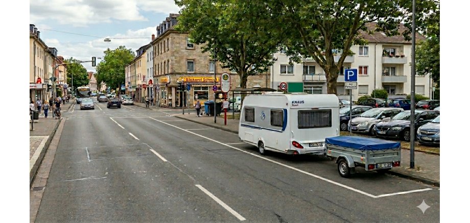 Verkehrsschild mit Aufklebern
