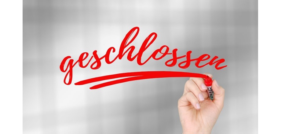 Rathaus geschlossen